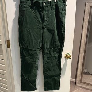 J. Crew Women’s Dark Green Corduroy Pants